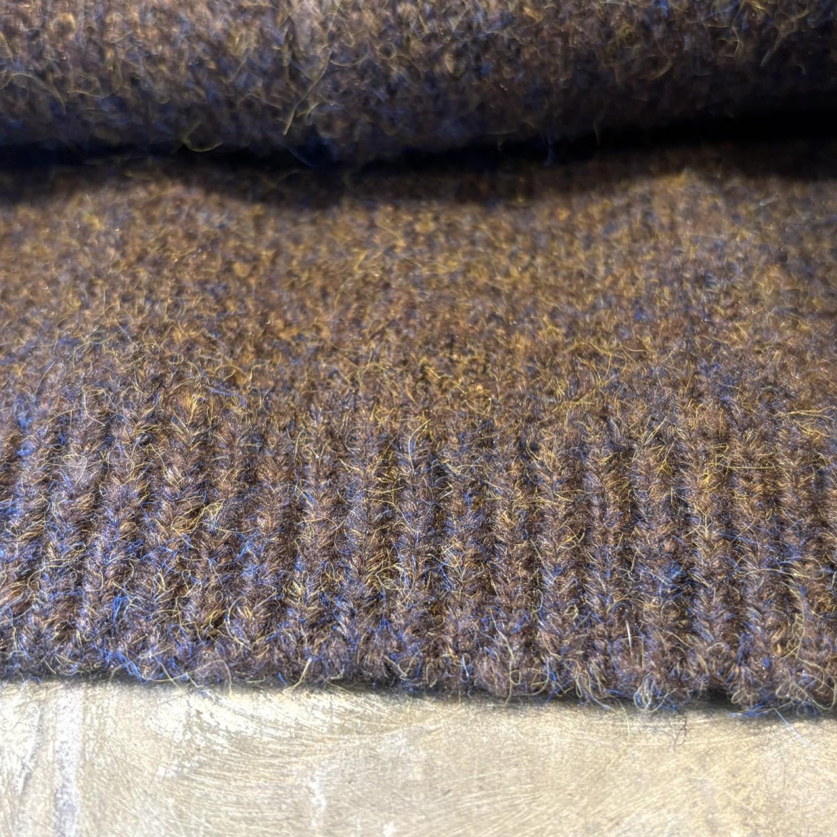 画像8: 【WONDERGROUND】DOUBLE ZIP UP KNIT HOODIE JACKET / BROWN / OS (8)