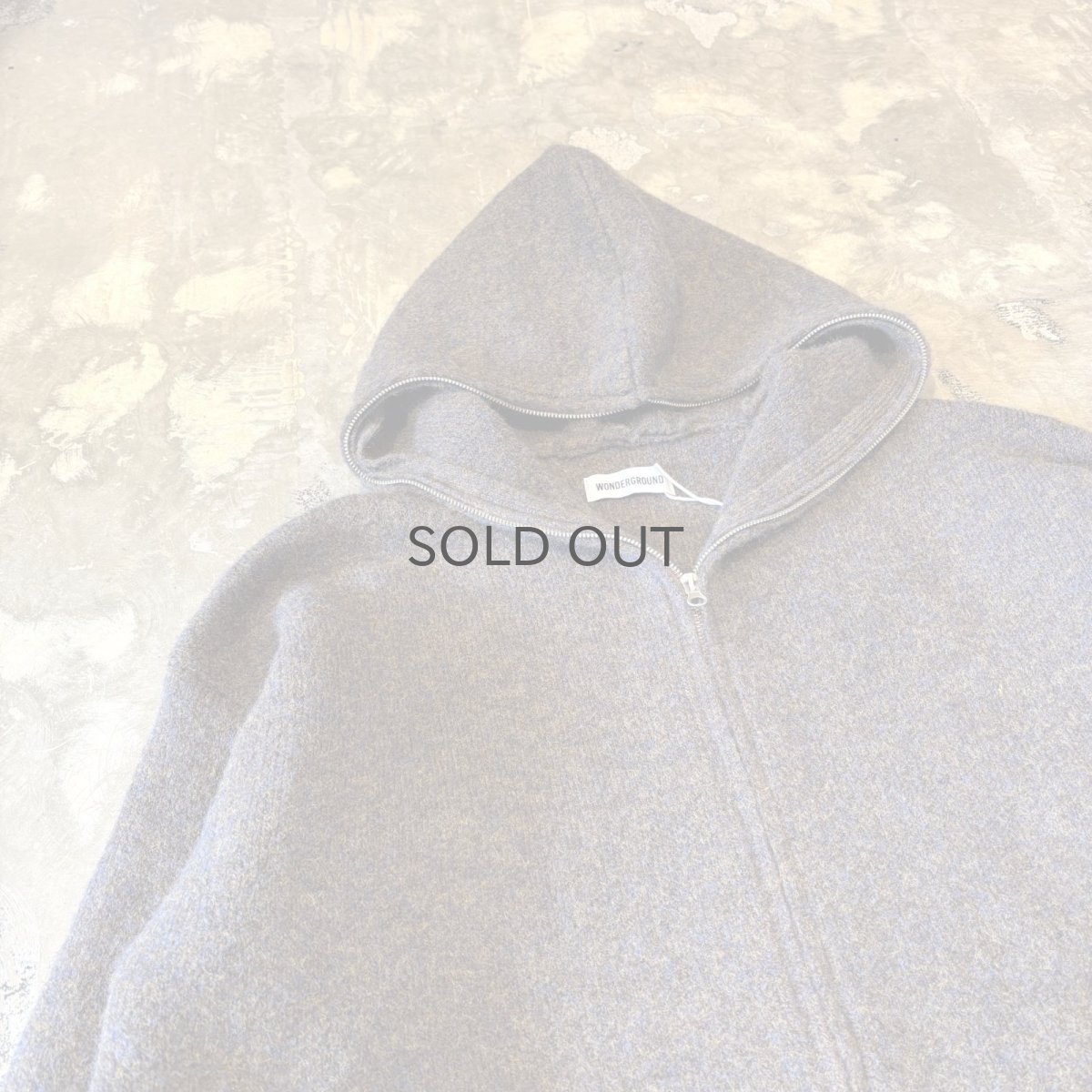 画像3: 【WONDERGROUND】DOUBLE ZIP UP KNIT HOODIE JACKET / BROWN / OS (3)