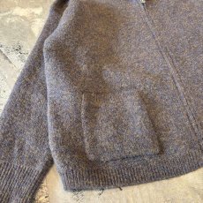 画像5: 【WONDERGROUND】DOUBLE ZIP UP KNIT HOODIE JACKET / BROWN / OS (5)