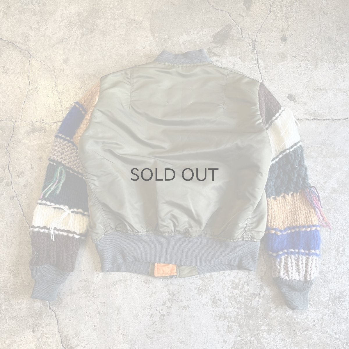 画像2: 【Wiz&Witch】"UNITED" KNITING SLEEVE ALPHA MA-1 (2)