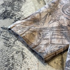 画像7: ALL OVER ART PATTERN SUEDE LEATHER TAILORED JACKET / Mens L (7)