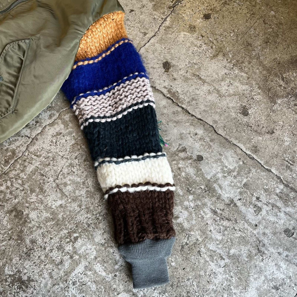 画像7: 【Wiz&Witch】"UNITED" KNITING SLEEVE ALPHA MA-1 (7)