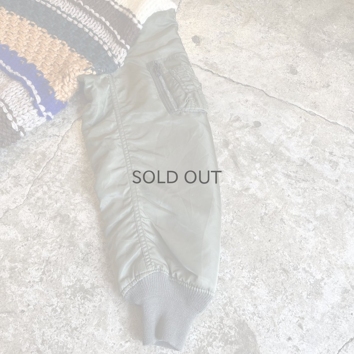 画像7: 【Wiz&Witch】"UNITED" MA-1 SLEEVE DECO KNIT (7)