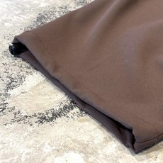 画像8: 【WONDERGROUND】DESIGN TUCK WIDE SILHOUETTE SLACKS / BROWN / OS (8)