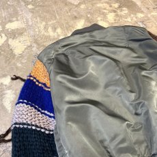 画像9: 【Wiz&Witch】"UNITED" KNITING SLEEVE ALPHA MA-1 (9)