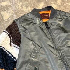 画像3: 【Wiz&Witch】"UNITED" KNITING SLEEVE ALPHA MA-1 (3)