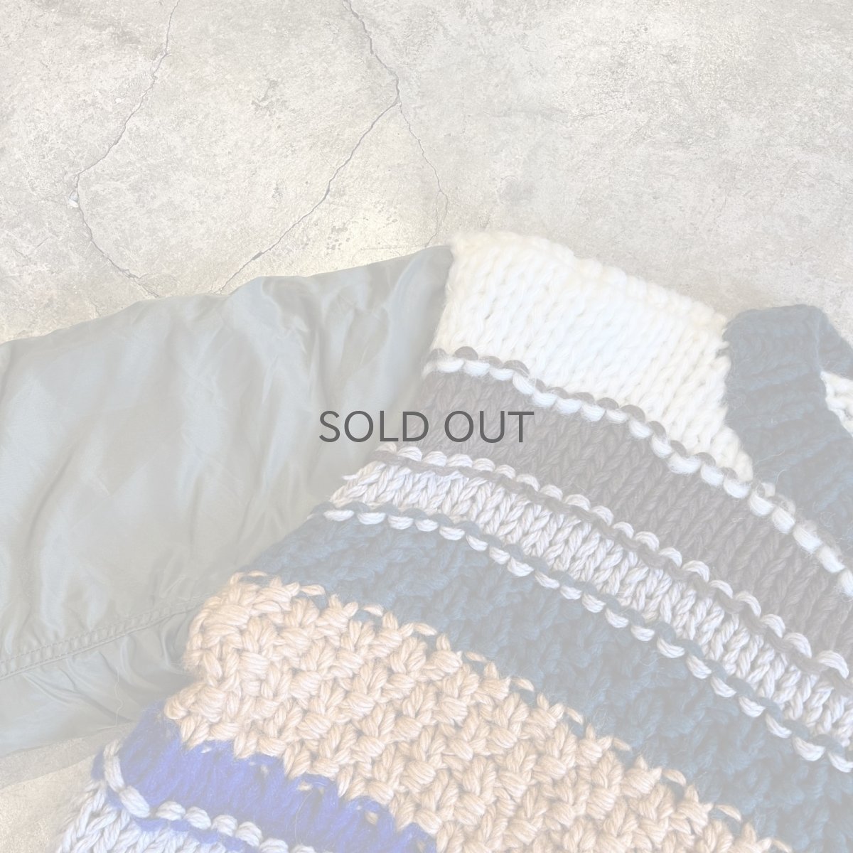 画像12: 【Wiz&Witch】"UNITED" MA-1 SLEEVE DECO KNIT (12)