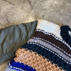 画像12: 【Wiz&Witch】"UNITED" MA-1 SLEEVE DECO KNIT (12)