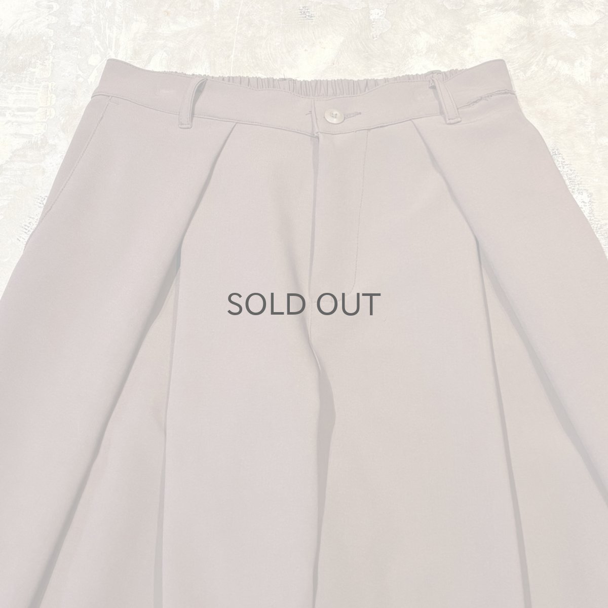 画像10: 【WONDERGROUND】DESIGN TUCK WIDE SILHOUETTE SLACKS / BROWN / OS (10)