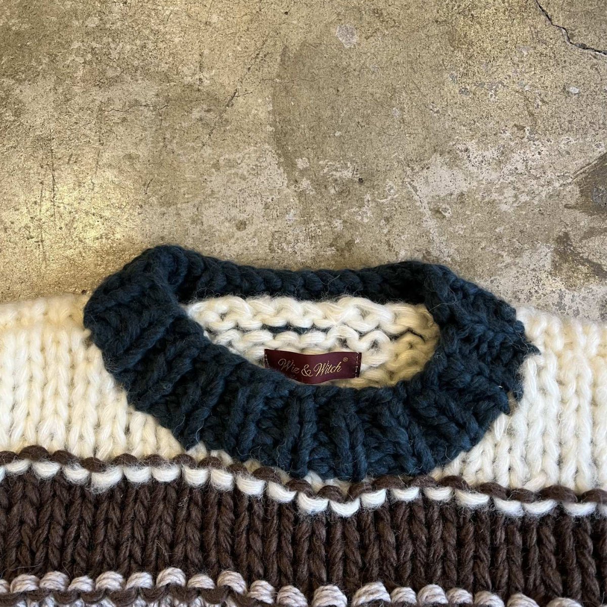 画像10: 【Wiz&Witch】"UNITED" MA-1 SLEEVE DECO KNIT (10)