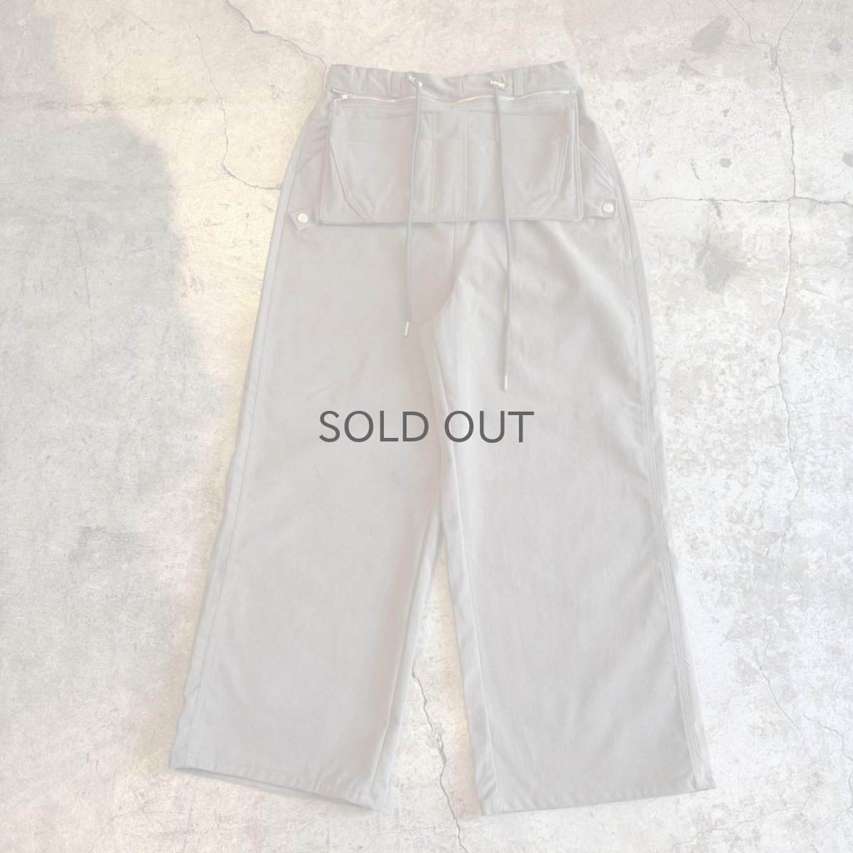 画像1: 2WAY APRON POCKET WORK DESIGN PANTS / FREE~W35 (1)