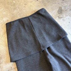 画像11: 2 WAY SKIRT LAYERED DESIGN SOFT FLARE SWEAT PANTS / W22~W33 (11)