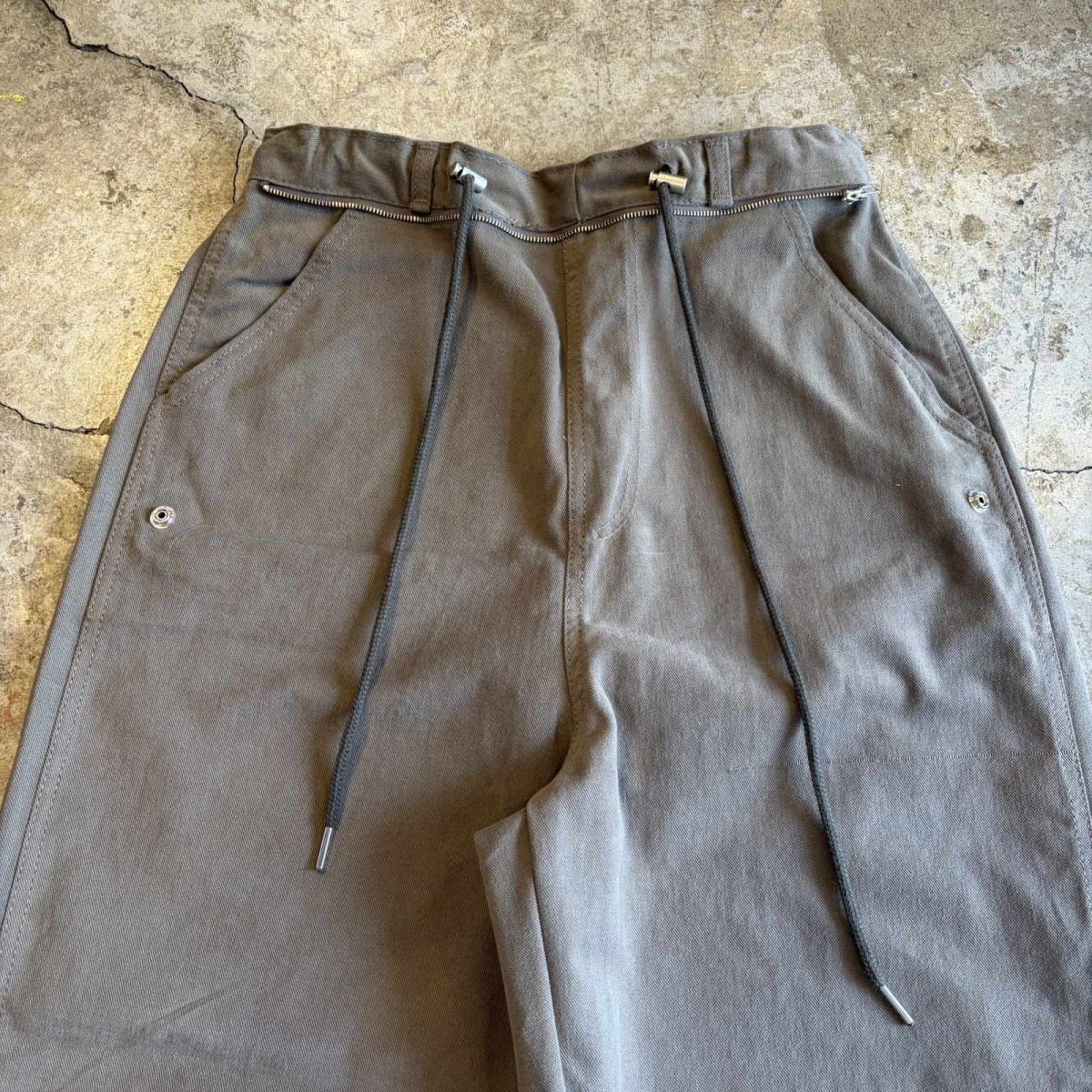 画像6: 2WAY APRON POCKET WORK DESIGN PANTS / FREE~W35 (6)