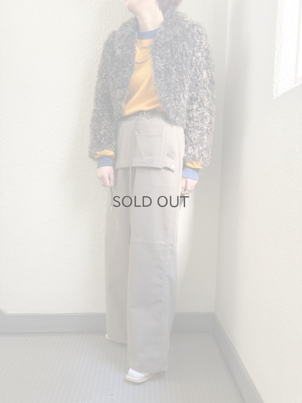 画像11: 2WAY APRON POCKET WORK DESIGN PANTS / FREE~W35 (11)