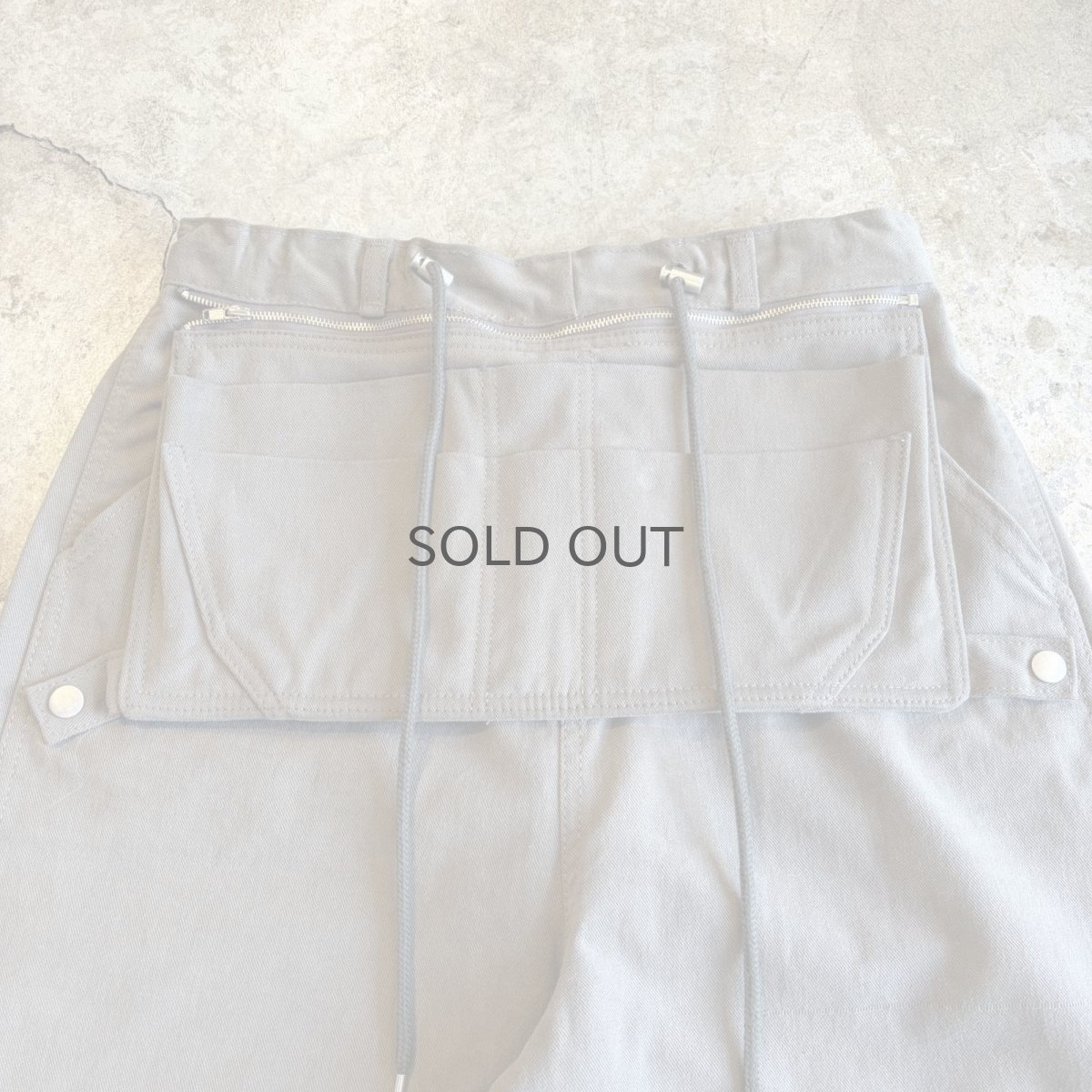 画像4: 2WAY APRON POCKET WORK DESIGN PANTS / FREE~W35 (4)