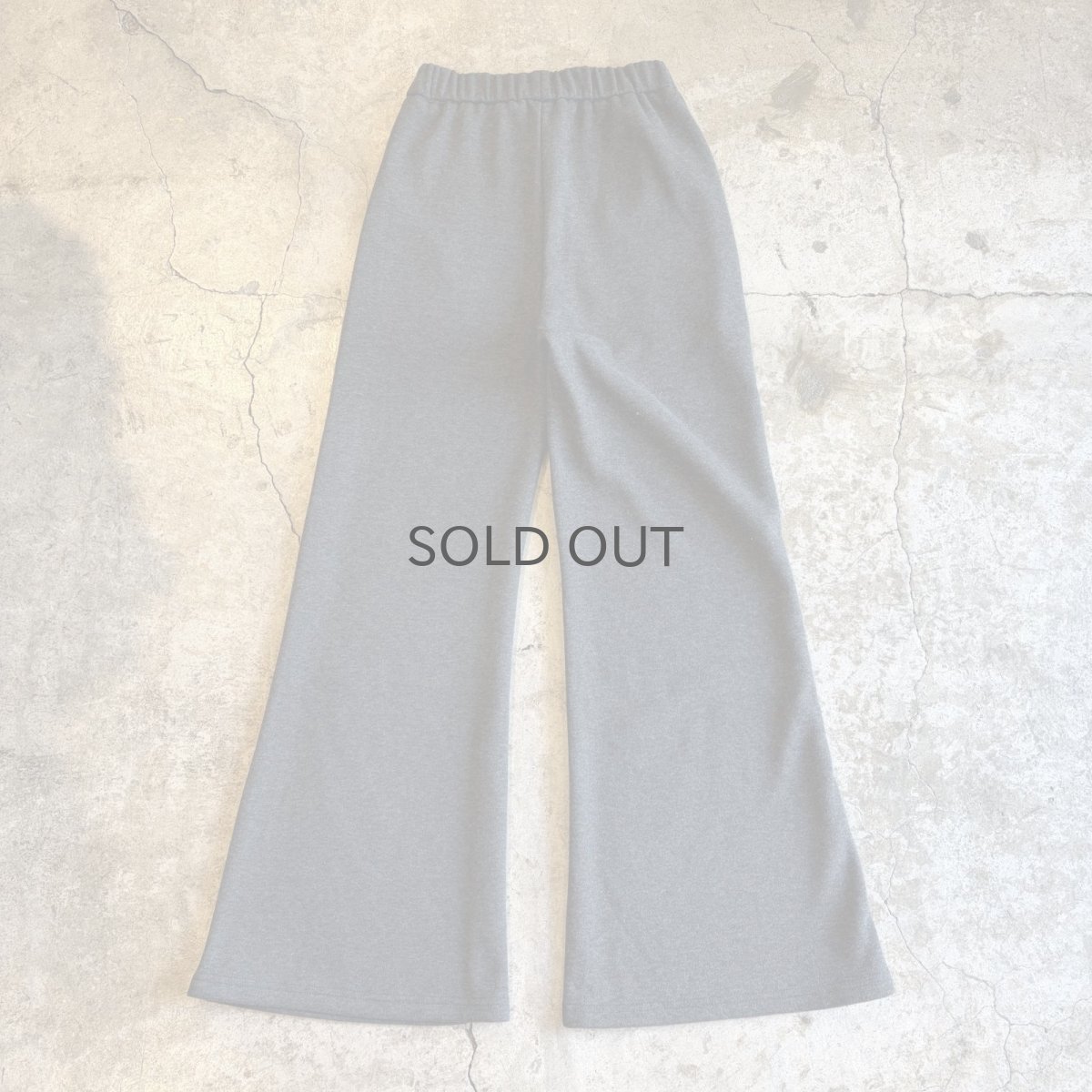 画像5: 2 WAY SKIRT LAYERED DESIGN SOFT FLARE SWEAT PANTS / W22~W33 (5)