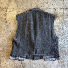 画像2: 【Wiz&Witch】"OUT STITCH" TWEED TAILOR VEST  / OS (2)
