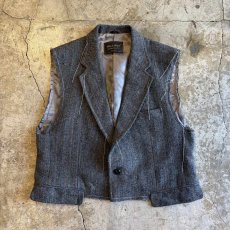 画像1: 【Wiz&Witch】"OUT STITCH" TWEED TAILOR VEST  / OS (1)