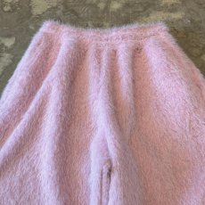 画像10: COLOR FAUX FUR WIDE SILHOUETTE PANTS / PINK / W29~ (10)