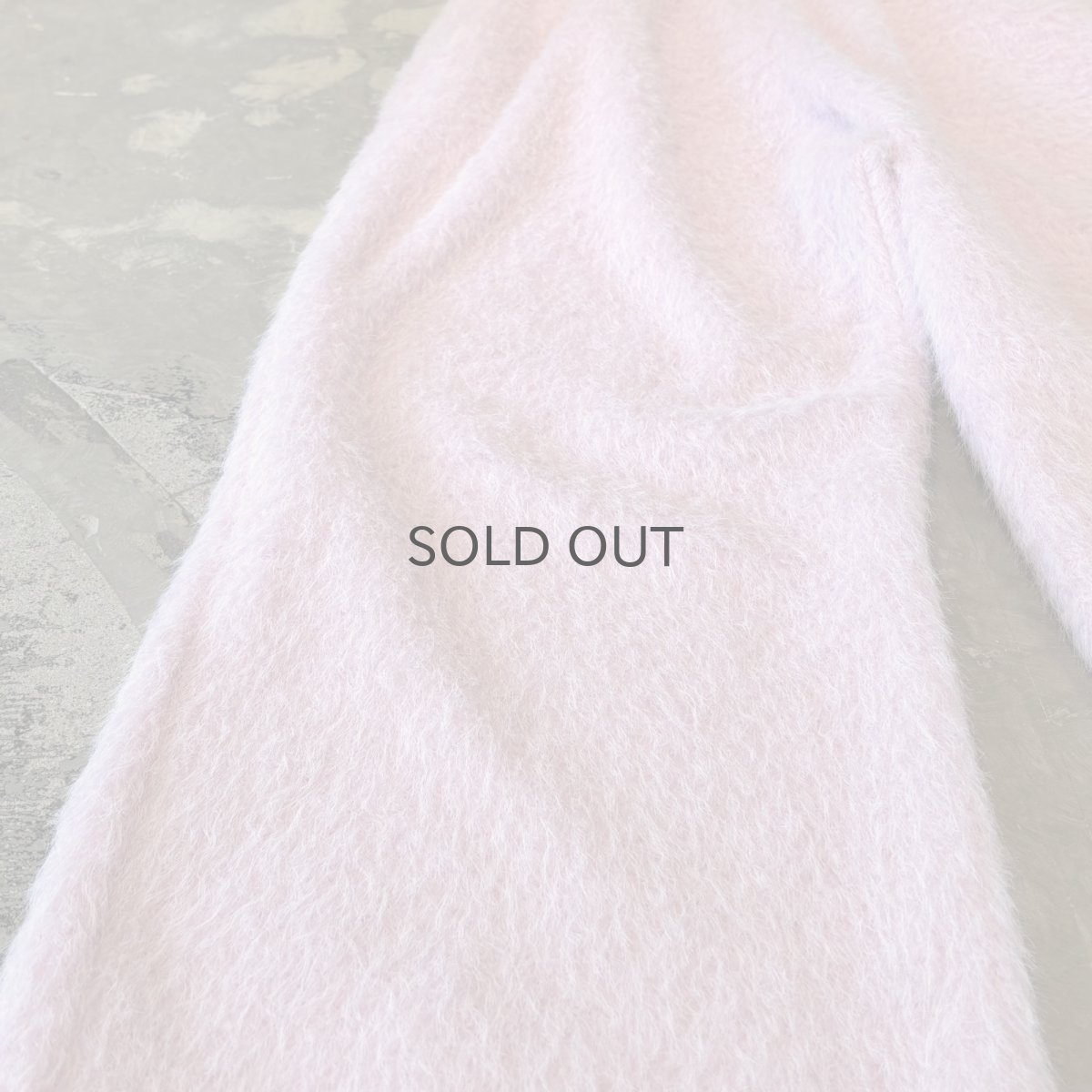 画像7: COLOR FAUX FUR WIDE SILHOUETTE PANTS / PINK / W29~ (7)