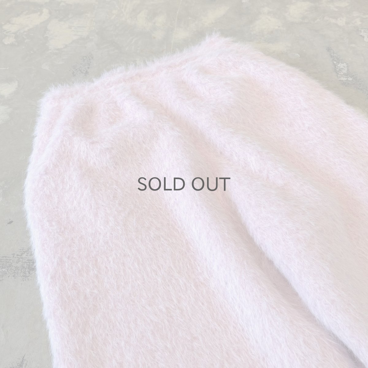 画像9: COLOR FAUX FUR WIDE SILHOUETTE PANTS / PINK / W29~ (9)