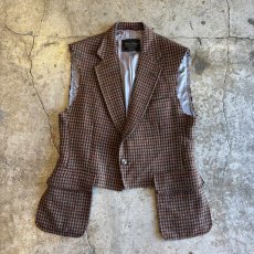 画像1: 【Wiz&Witch】"OUT STITCH" TWEED TAILOR VEST / OS (1)