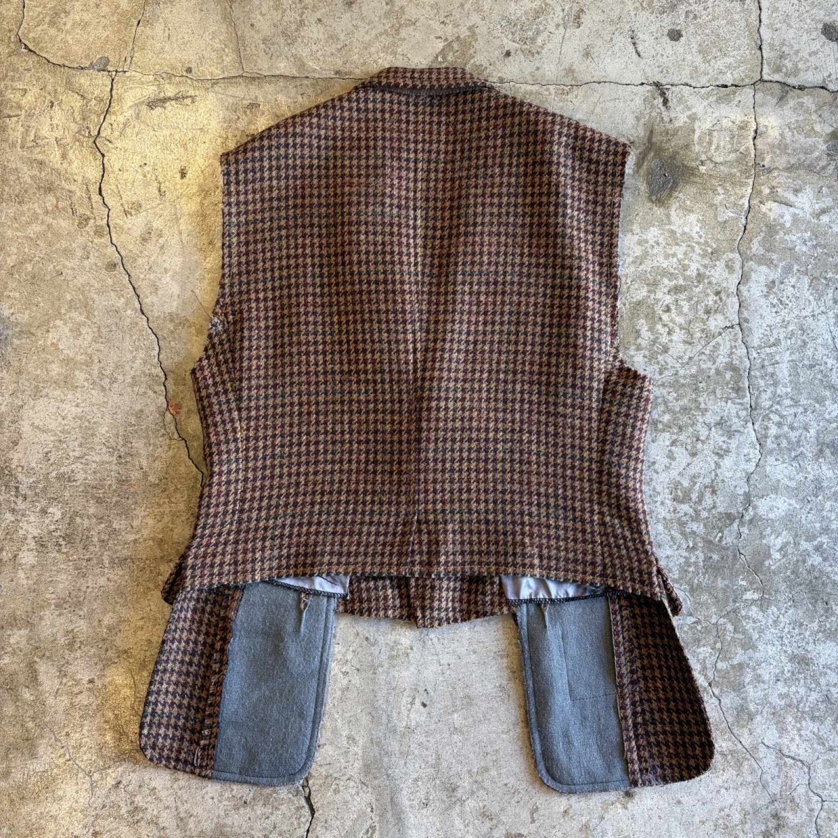画像2: 【Wiz&Witch】"OUT STITCH" TWEED TAILOR VEST / OS (2)