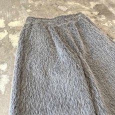 画像3: COLOR FAUX FUR WIDE SILHOUETTE PANTS / GREY / W29~ (3)
