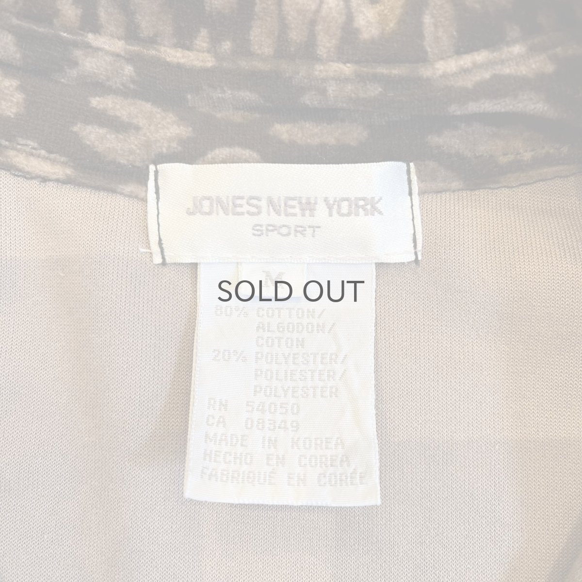 画像12: ALL OVER LEOPARD PATTERN VELVET DESIGN L/S SHIRT / Ladies XL(M) (12)