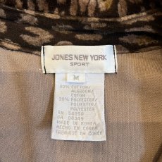 画像12: ALL OVER LEOPARD PATTERN VELVET DESIGN L/S SHIRT / Ladies XL(M) (12)