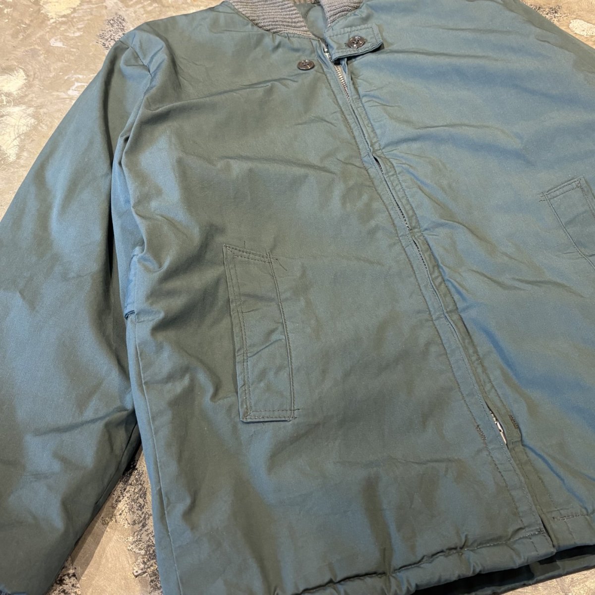 画像5: RIB SWITCHED BICOLOR ZIP UP JACKET / Mens M~L (5)