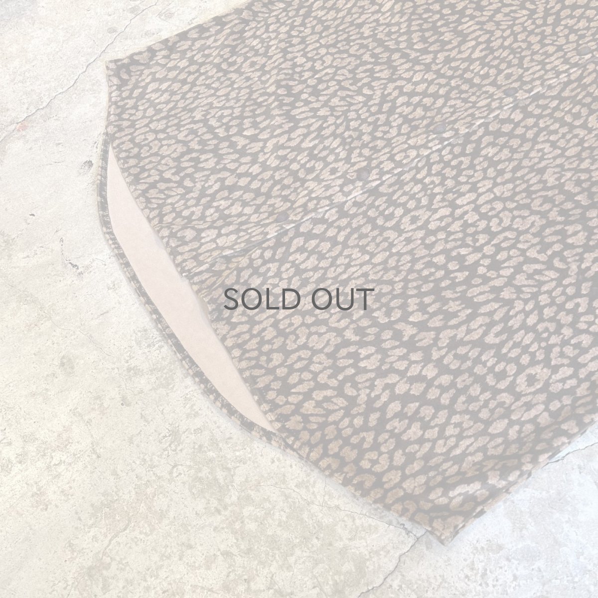 画像4: ALL OVER LEOPARD PATTERN VELVET DESIGN L/S SHIRT / Ladies XL(M) (4)