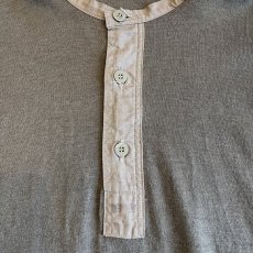 画像9: EURO MILITARY KHAKI COLOR HENRY NECK L/S TOPS / Ladies M(5) (9)