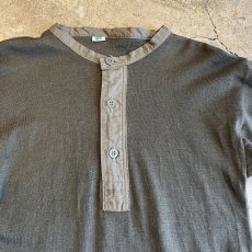 画像7: EURO MILITARY KHAKI COLOR HENRY NECK L/S TOPS / Ladies M(5) (7)