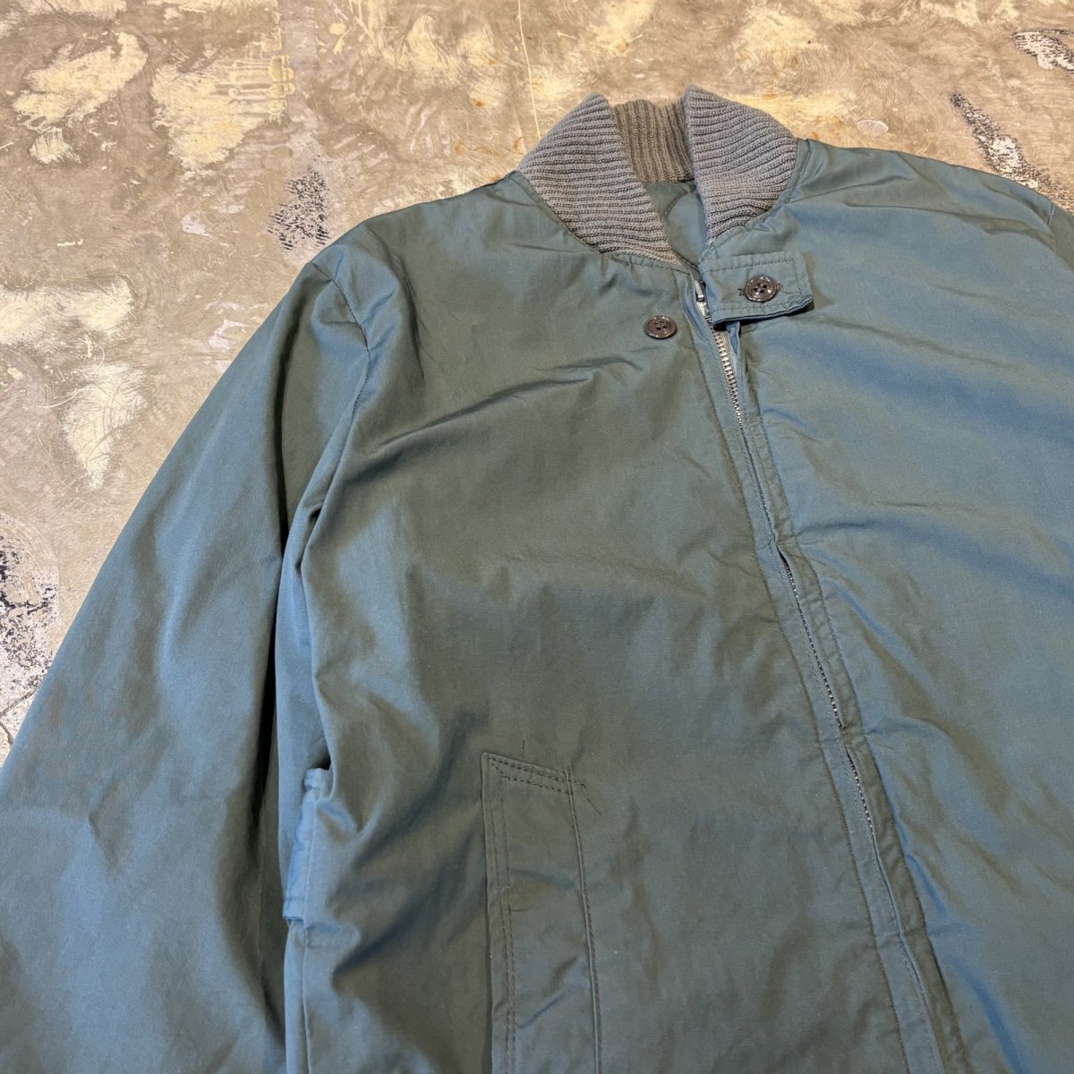 画像3: RIB SWITCHED BICOLOR ZIP UP JACKET / Mens M~L (3)