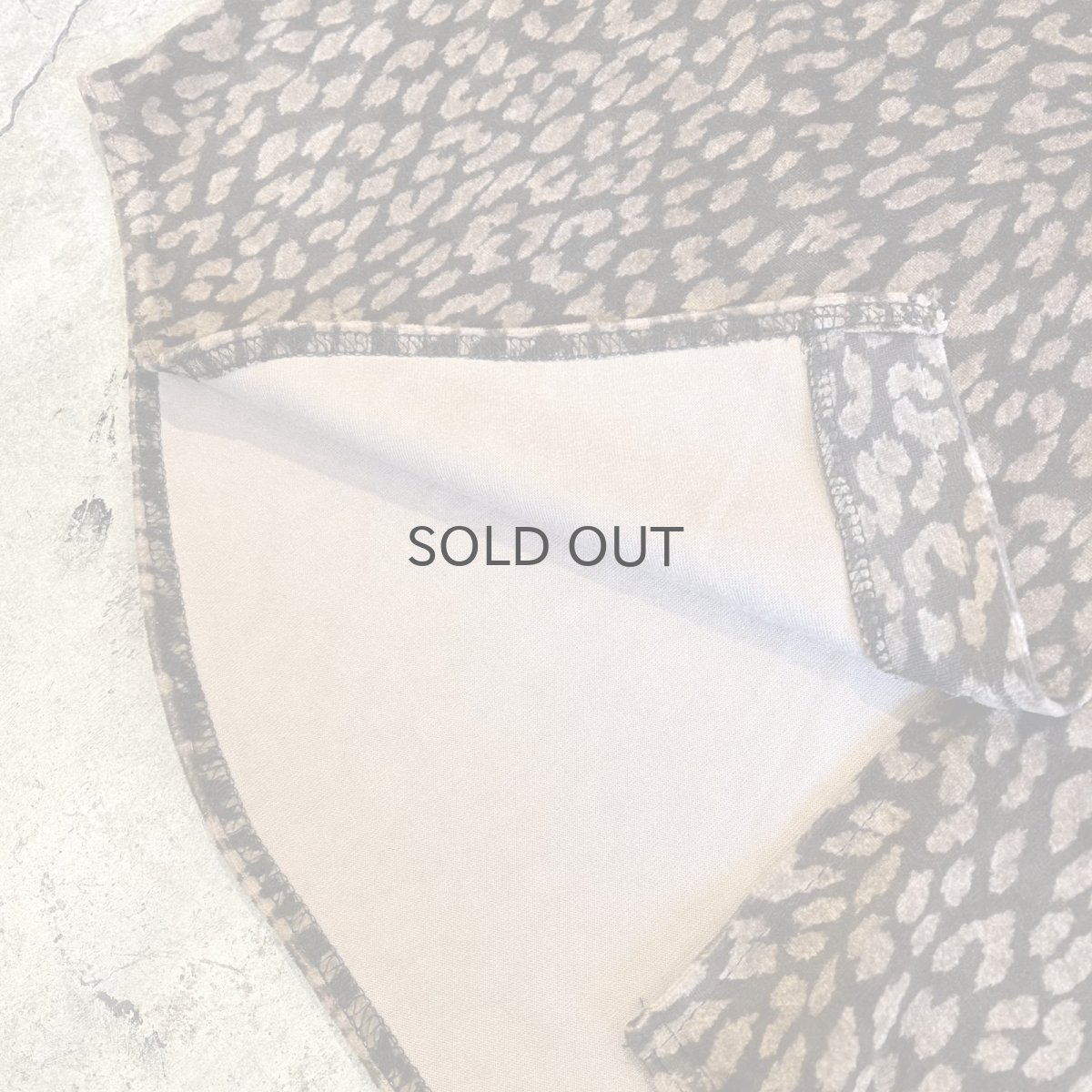 画像5: ALL OVER LEOPARD PATTERN VELVET DESIGN L/S SHIRT / Ladies XL(M) (5)