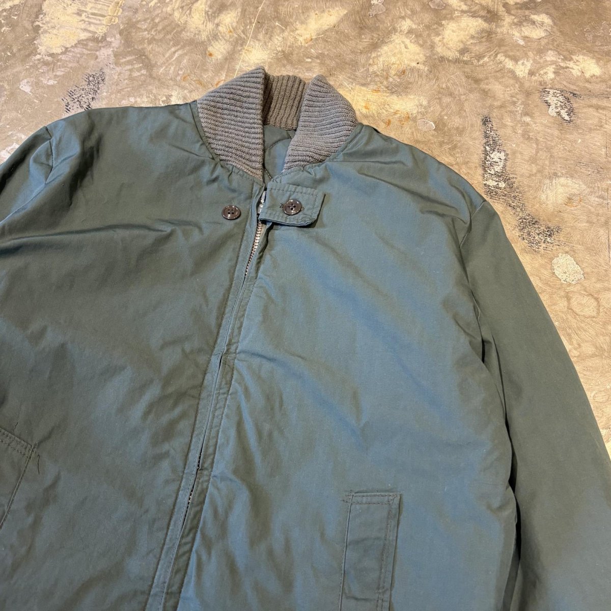 画像4: RIB SWITCHED BICOLOR ZIP UP JACKET / Mens M~L (4)