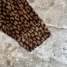 画像6: ALL OVER LEOPARD PATTERN VELVET DESIGN L/S SHIRT / Ladies XL(M) (6)