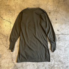 画像2: EURO MILITARY KHAKI COLOR HENRY NECK L/S TOPS / Ladies M(5) (2)