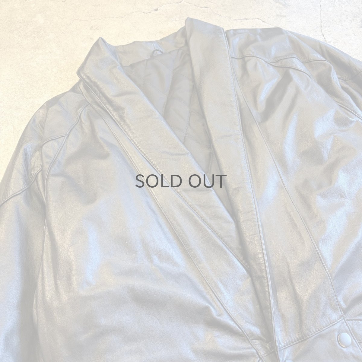 画像3: BLACK COLOR LEATHER DOUBLE DESIGN JACKET / Ladies M~L (3)