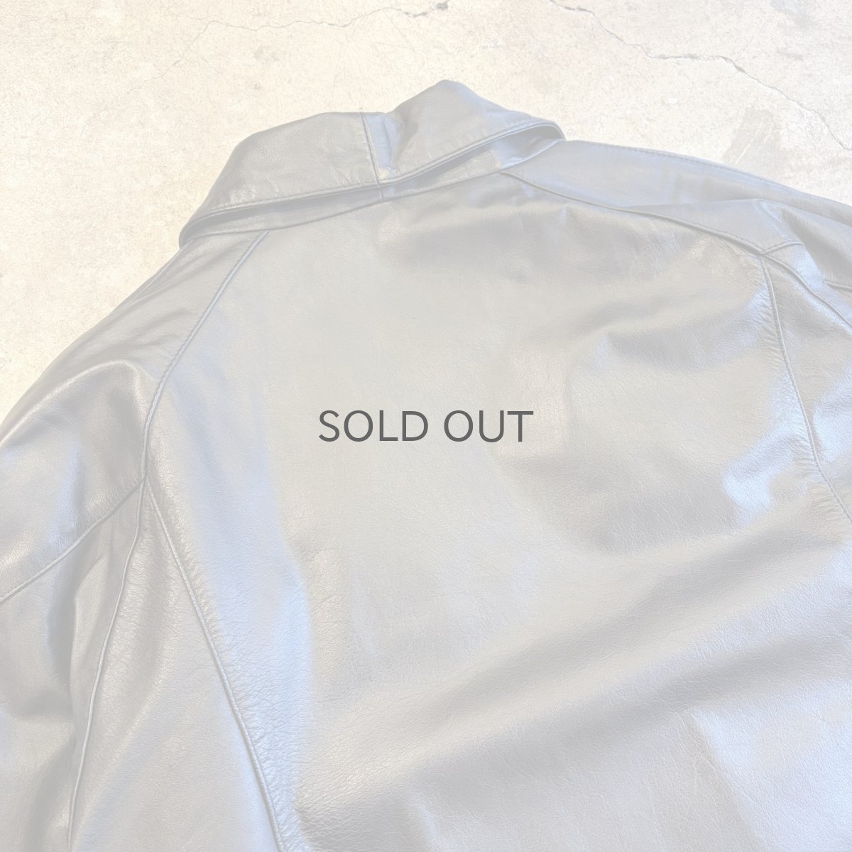 画像10: BLACK COLOR LEATHER DOUBLE DESIGN JACKET / Ladies M~L (10)