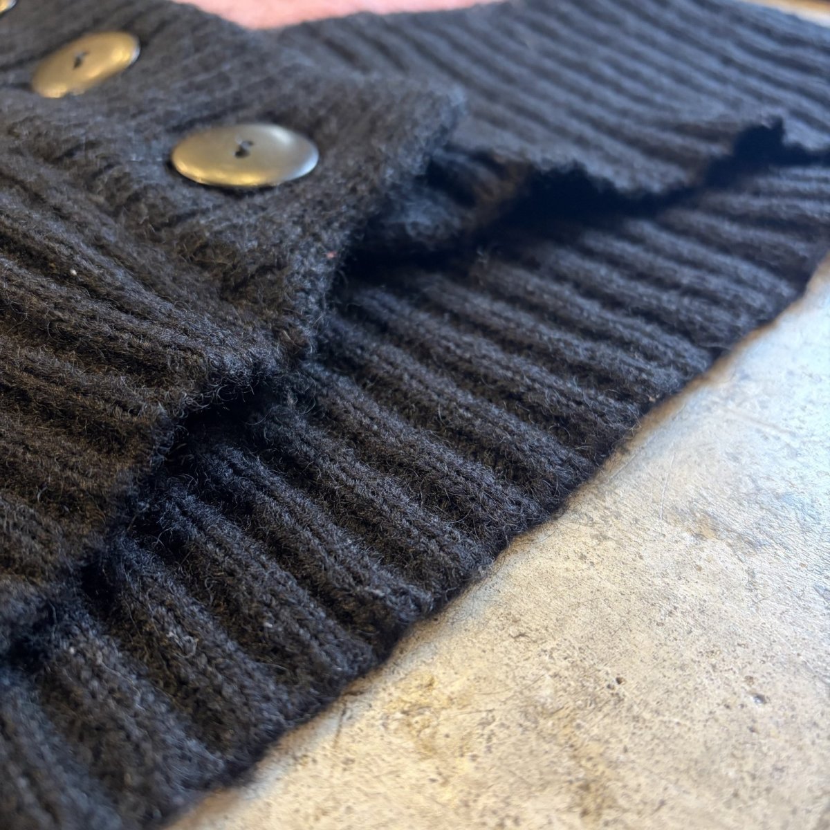 画像11: ALL OVER PATTERN DESIGN LONG KNIT CARDIGAN / Ladies L (11)