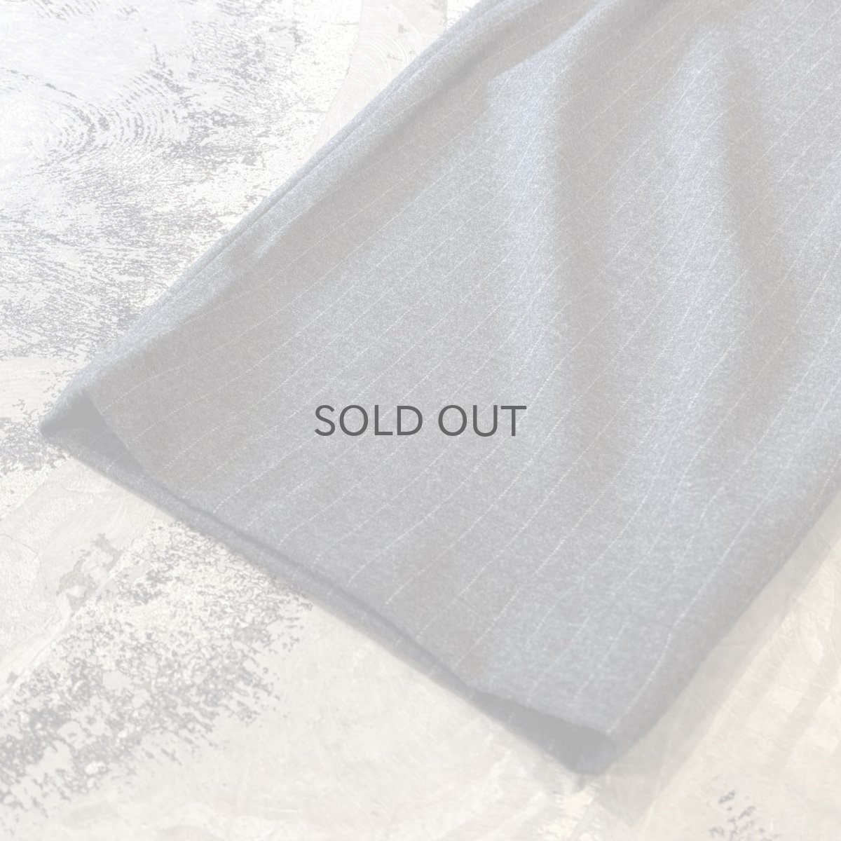 画像8: 【WONDERGROUND】STRIPE PATTERN WIDE WOOL SLACKS / GREY / OS (8)