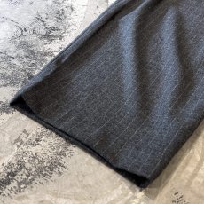 画像8: 【WONDERGROUND】STRIPE PATTERN WIDE WOOL SLACKS / GREY / OS (8)