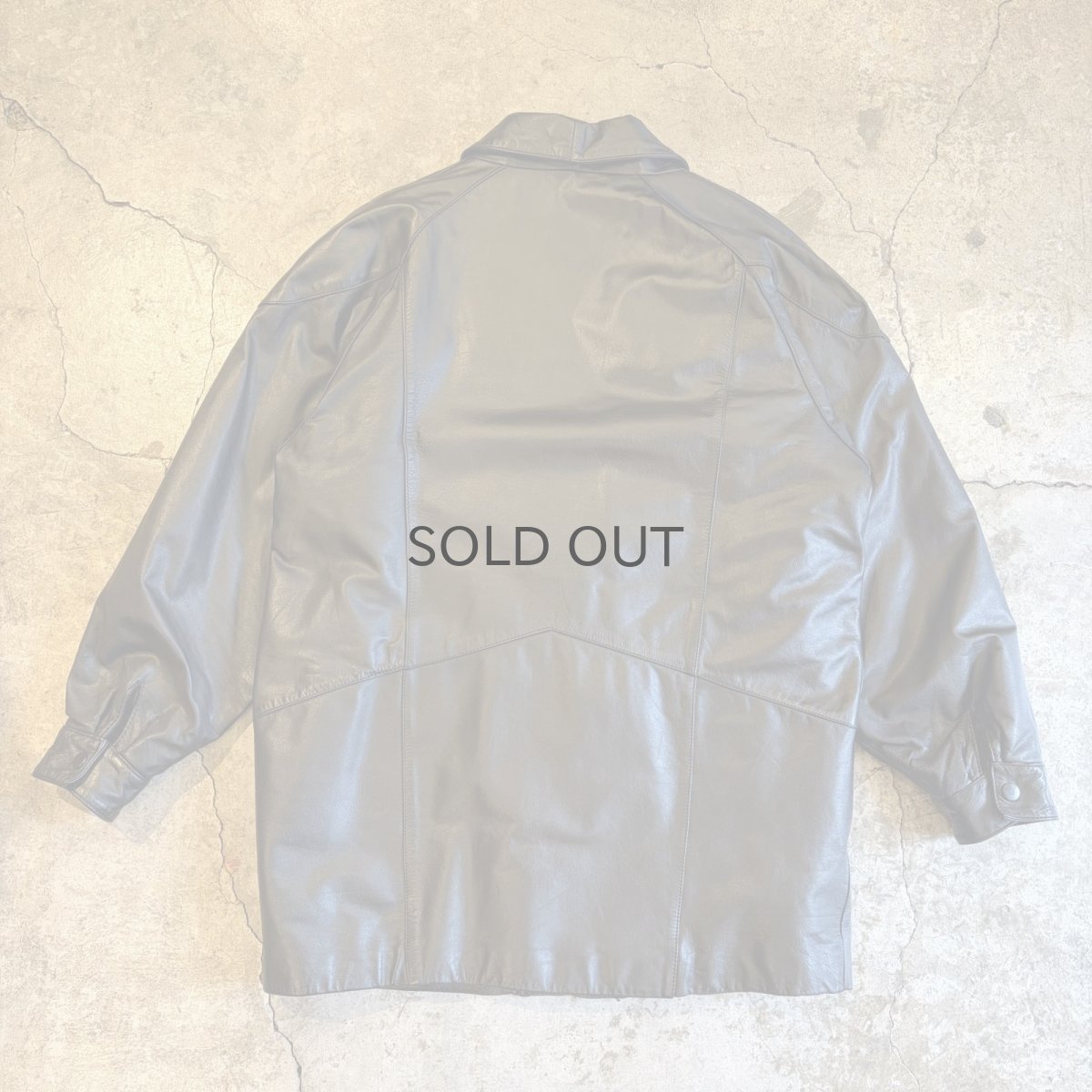 画像2: BLACK COLOR LEATHER DOUBLE DESIGN JACKET / Ladies M~L (2)