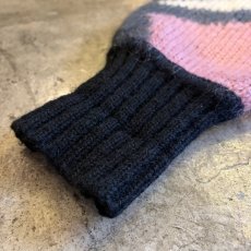 画像8: ALL OVER PATTERN DESIGN LONG KNIT CARDIGAN / Ladies L (8)