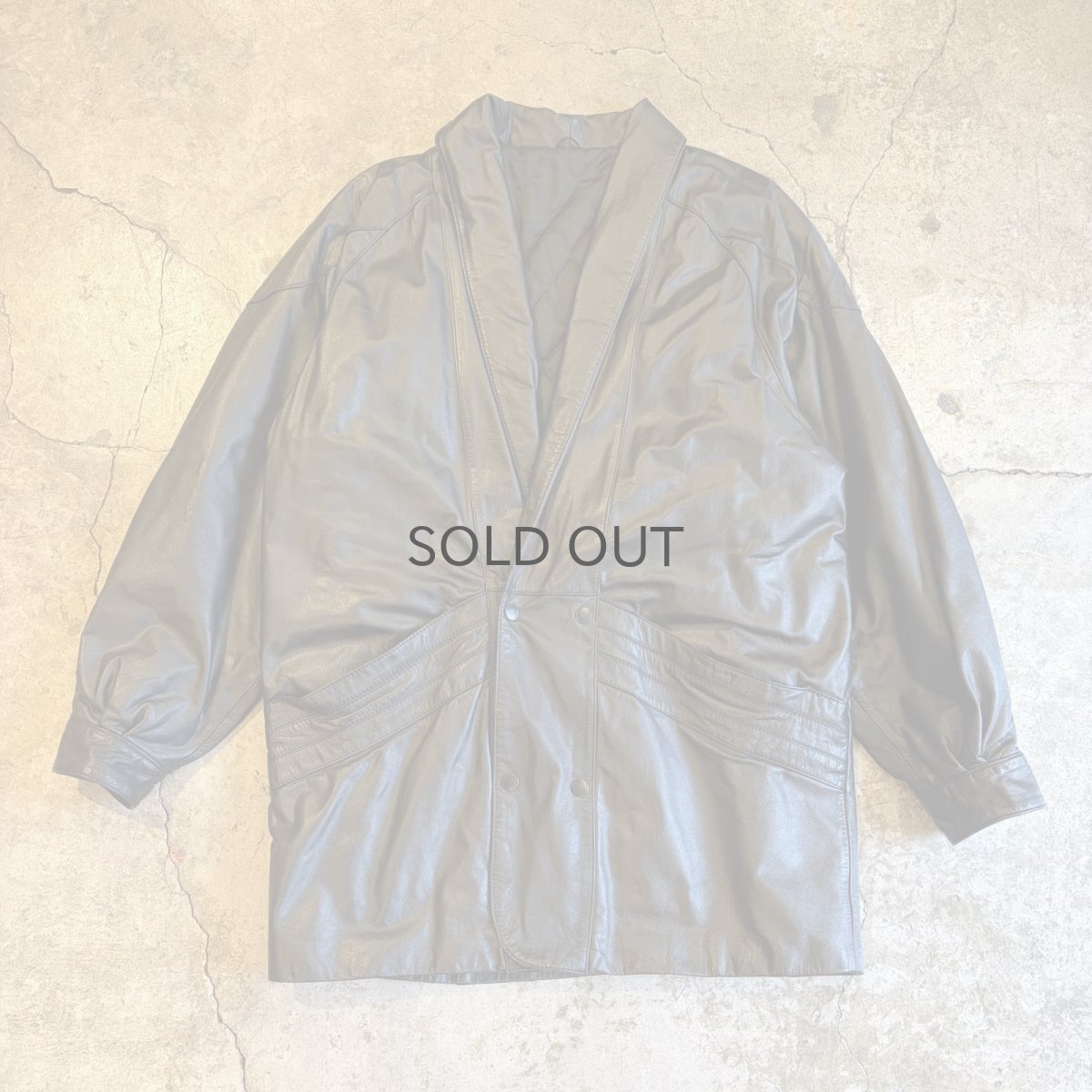 画像1: BLACK COLOR LEATHER DOUBLE DESIGN JACKET / Ladies M~L (1)