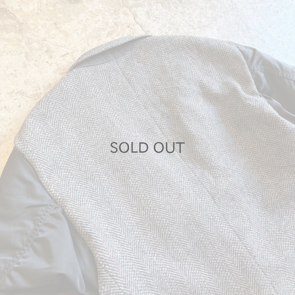 画像9: 【Wiz&Witch】"UNITED" MA-1 SLEEVE TWEED TAYLOR JACKET / OS (9)