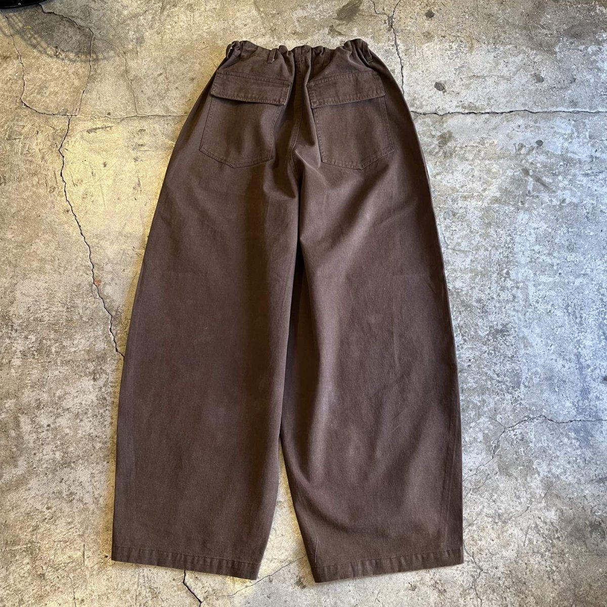 画像2: WEIST DROW CODE DESIGN BARREL LEG PANTS / FREE~W32(2) (2)