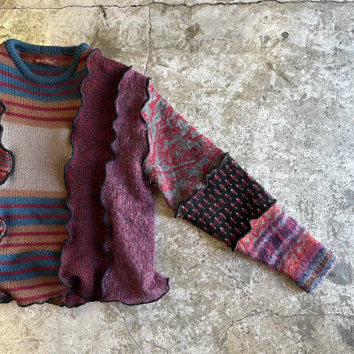 画像7: 【Wiz&Witch】"OUT STITCH" DECO KNIT / OS (7)